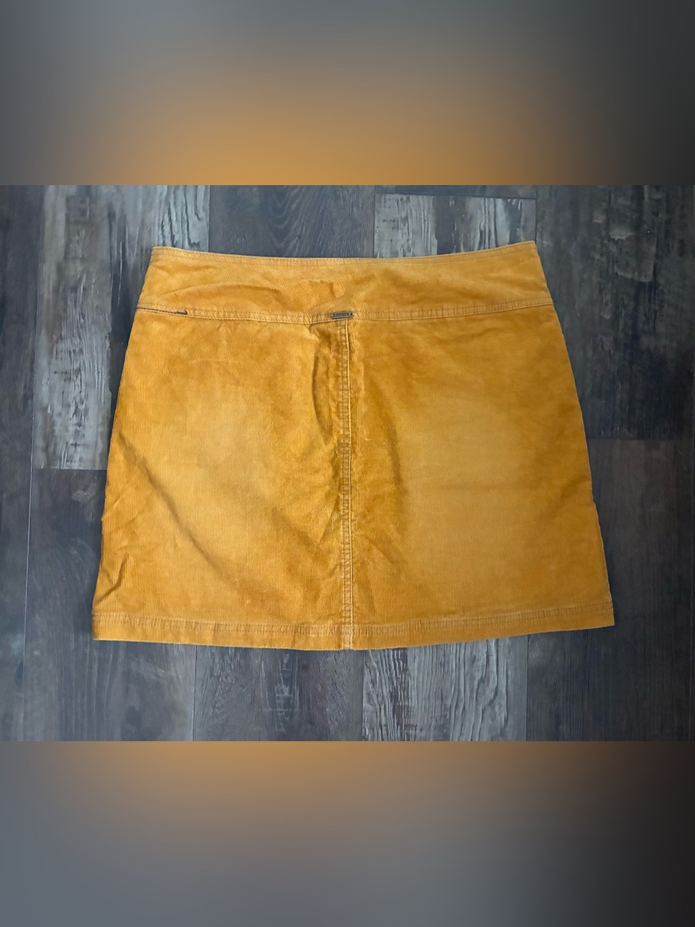 Prana Mustard Yellow Corduroy Mini Skirt - Picture 5 of 7
